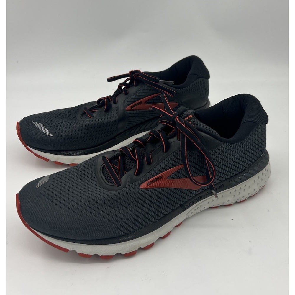 Brooks GTS Guiderails Adrenaline 20 black Red mens size 11.5
